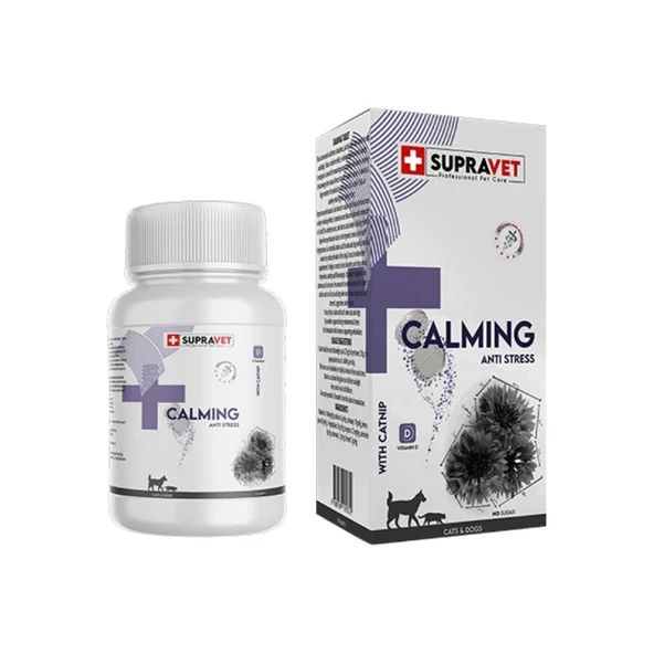 Supravet Calming Tablet Vitamin D+Catnip 75 Tablet ürün görseli 1