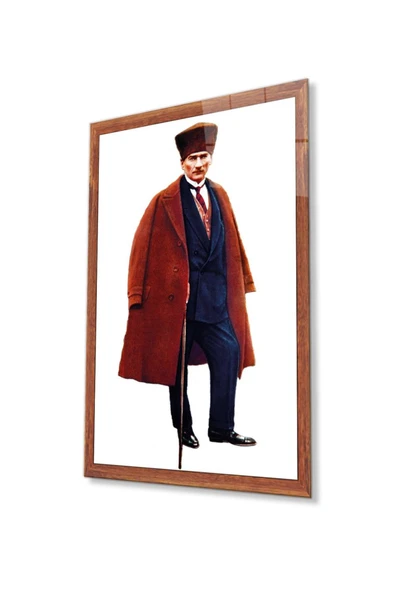 Atatürk Cam Tablo 4mm Dayanıklı Temperli Cam, Atatürk Glass Wall Art ürün görseli