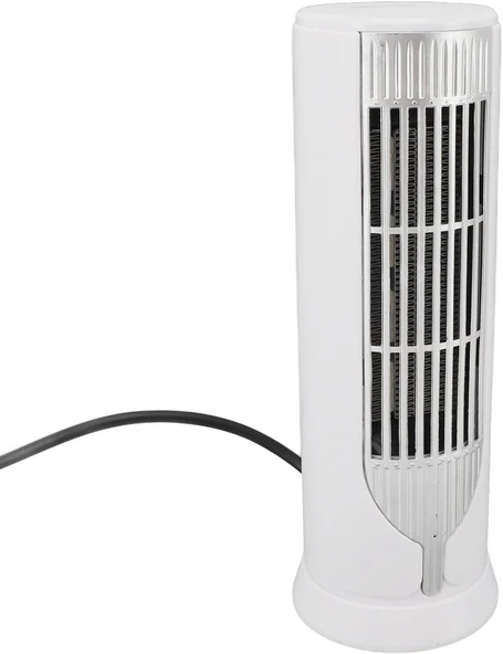Masaüstü Alan Isıtıcı, 500-1000W Mini Isıtıcı Beyaz Sessiz 2 Dişli Güvenlik Yatak Odası Yurt (AB fiş 220v) - Resim 2