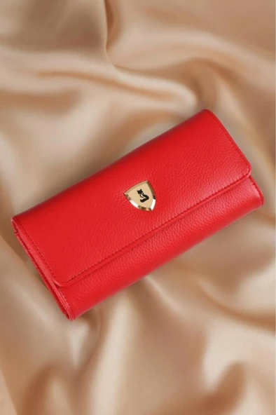 Alya Hakiki Deri Gold Detaylı Kadın Kartlık ve Cüzdan ürün görseli