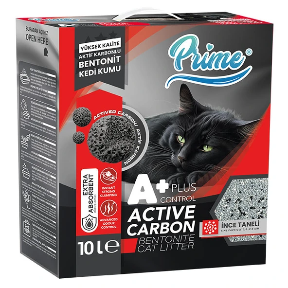 Prime 10 Lt Aktif Control Plus++ Karbon Kedi Kumu ürün görseli