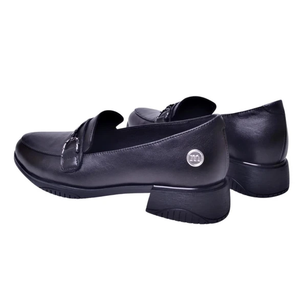 MAMMAMİA KISA TOPUK LOAFER KADIN DERİ AYAKKABI - Resim 3
