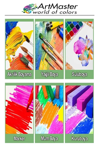 Kare Tuval 30x30 Astarlı Mini Resim Tuvali 1 Adet Tuvali 30*30 Tual Akrilik Boya Yağlı Boya İçin İdealdir - Resim 2