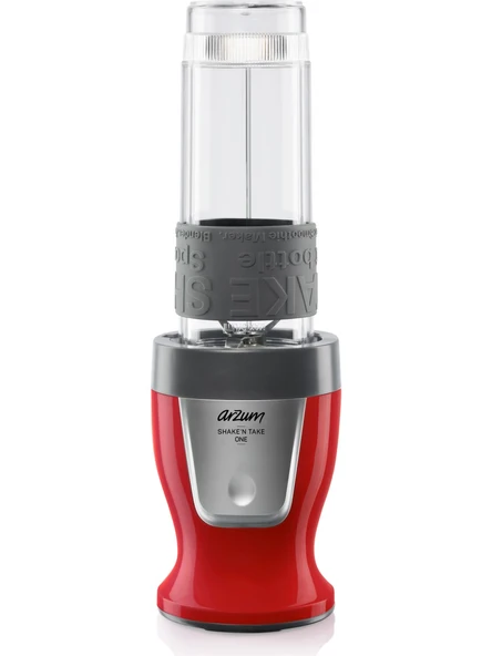 Arzum AR1120 Shake'N Take Kişisel 300 W Smoothie Blender - Kırmızı - Resim 2