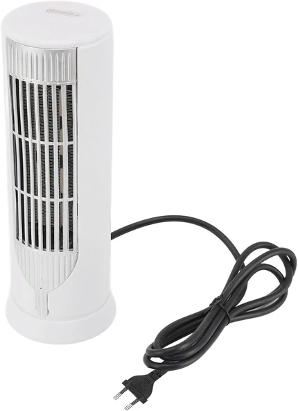 Masaüstü Alan Isıtıcı, 500-1000W Mini Isıtıcı Beyaz Sessiz 2 Dişli Güvenlik Yatak Odası Yurt (AB fiş 220v) ürün görseli