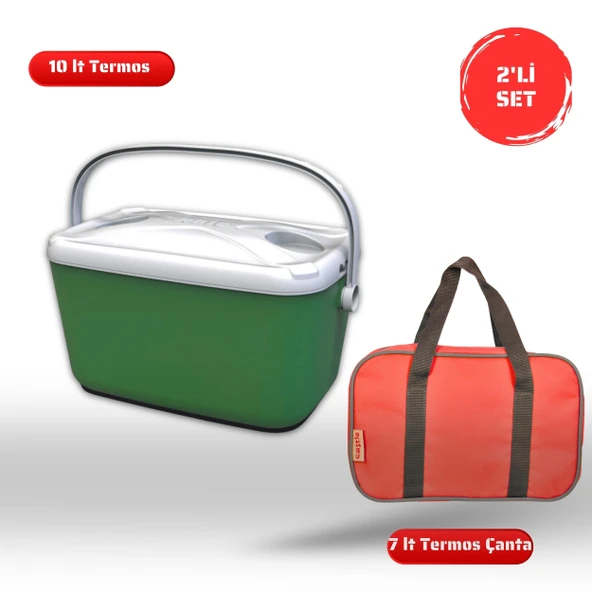 Buzluk Termos  Set-10 Lt Buzzy Buzluk Termos (1180 Cooler Box)+ 7 Lt İzolasyonlu Çanta ürün görseli