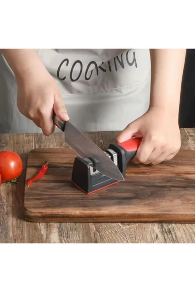 TİNEKE  Profesyonel Bıçak Bileyici 3 Açılı Elmas Seramik Tungsten Çelik El Bıçakları Bileme - Resim 8