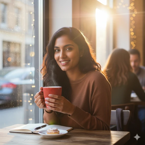Fitilli Kırmızı Seramik Kupa ürün görseli 1