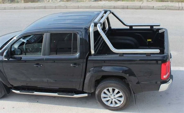 OMSA Mitsubishi L200 Kobra Roll Bar Çap:76 Krom 2007-2015 Arası - Resim 2