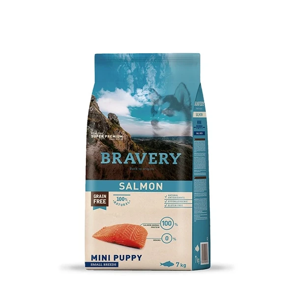 Bravery Tahılsız Somonlu Küçük Irk Yavru Köpek Maması 7 Kg ürün görseli 1