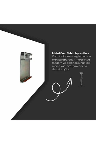 Milli Görkem Cam Tablo Hediyelik Büyük Tablo Ev Ofis Dekoru - Resim 6