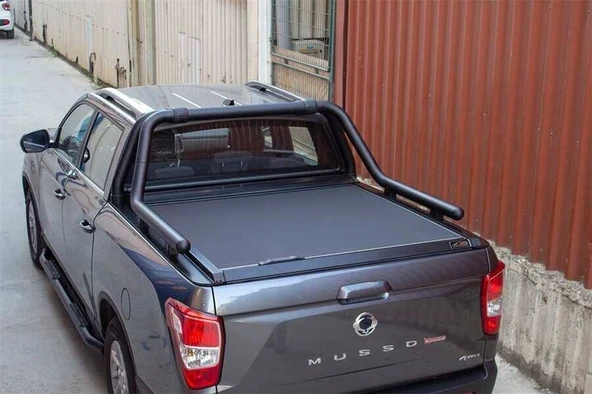 OMSA Ssangyong Musso Kobra Roll Bar Çap:76 Siyah 2019 ve Sonrası - Resim 2