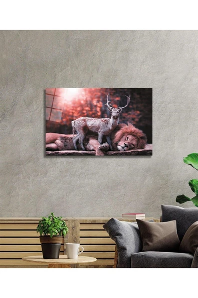 Aslan Cam Tablo - Resim 2