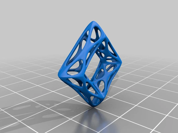 Byr organik kare kolye (Plastik Aparattır!!!) 3D - Resim 2