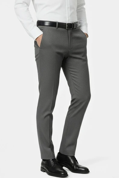 Erkek Regular Fit  Kumaş Pantolon Likra Kumaş BGL-ST05034 - Resim 10
