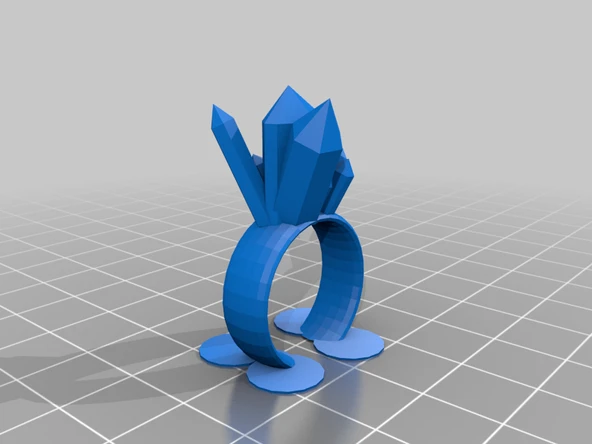 Byr Dev Kristal Yüzük (Plastik Aparattır!!!) 3D - Resim 2