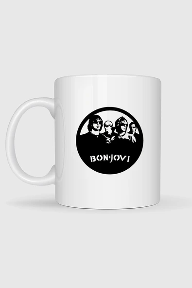 Bon Jovi Amerikan Rock Baskılı Kupa Bardak - Resim 2