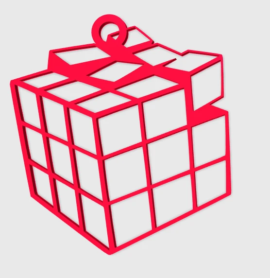 Byr Rubik Küpü Kırık Kolye (Plastik Aparattır!!!) 3D ürün görseli