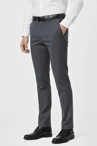 Erkek Regular Fit  Kumaş Pantolon Likra Kumaş BGL-ST05034 - Resim 5