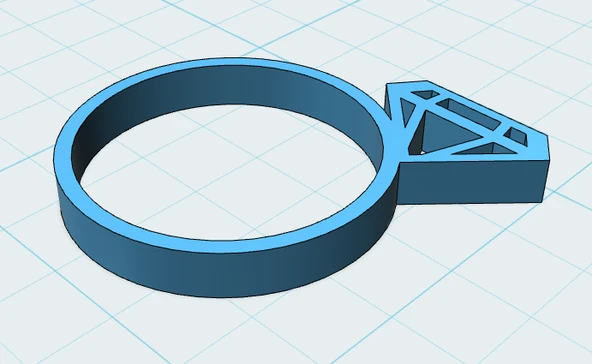 Byr Pırlanta Yüzük - Anahat (Plastik Aparattır!!!) 3D - Resim 2