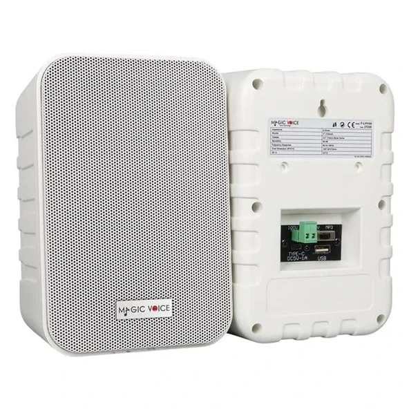 Magicvoice F-lhy4a 4" (10 Cm) Hat Trafolu Duvar Tipi Sütun Hoparlör (10w Rms / 150w Peak - Mp3 Usb Uyumlu) Çiftli Takım ürün görseli 1