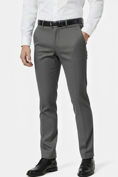 Erkek Regular Fit  Kumaş Pantolon Likra Kumaş BGL-ST05034 - Resim 4
