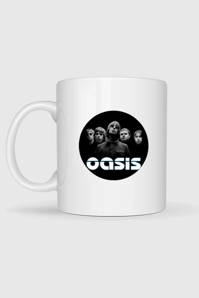 Oasis İngiliz Rock Baskılı Kupa Bardak - Resim 2