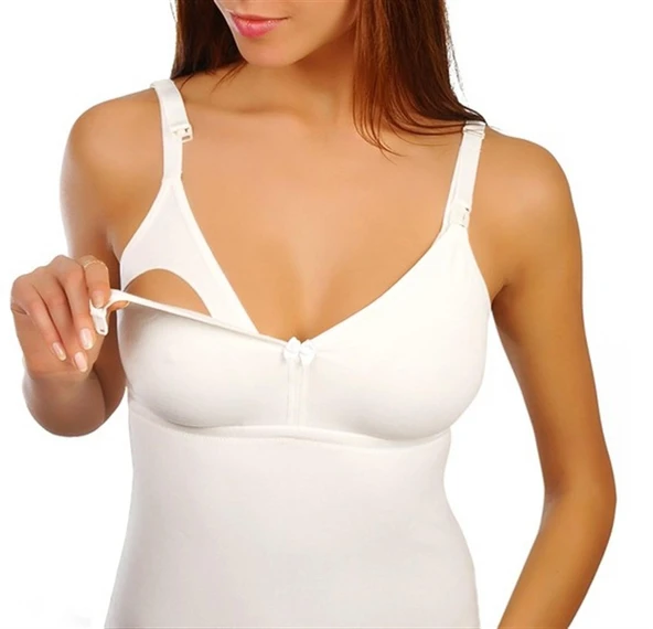 Sema Baby Emzirme Atleti Beyaz 100 Beden ürün görseli 1