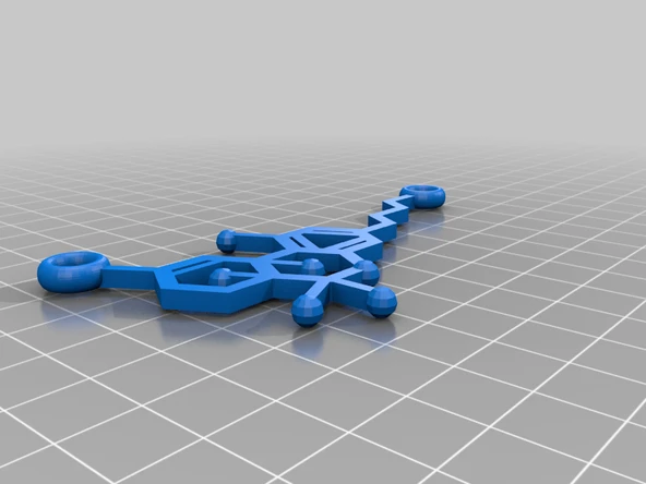 Byr Esrar THC Molekül Kolye Kolye (Plastik Aparattır!!!) 3D - Resim 2