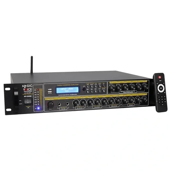 Magicvoice Mv-26490 250 Watt Usb/mp3/bluetooth 6 Bölgeli Hat Trafolu Mixer Amfi - Resim 2