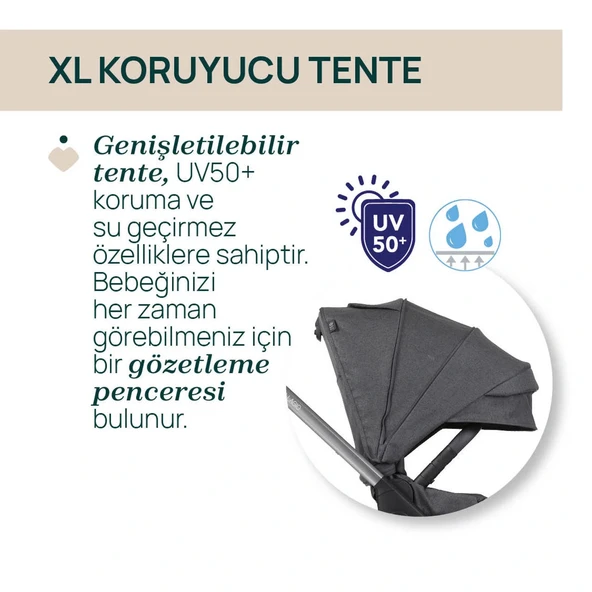 Chicco Bellagio Bebek Arabası Black Satin - Resim 7