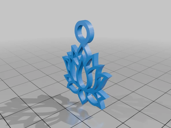 Byr Lotus çiçeği kolye/küpe/anahtar sahibi vb. (Plastik Aparattır!!!) 3D ürün görseli