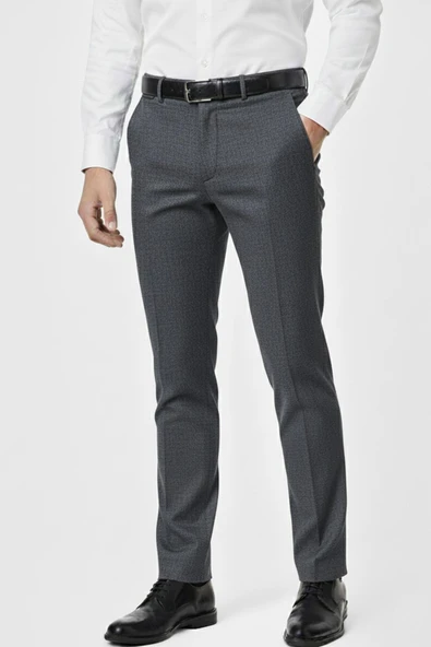 Erkek Regular Fit  Kumaş Pantolon Likra Kumaş BGL-ST05034 - Resim 2
