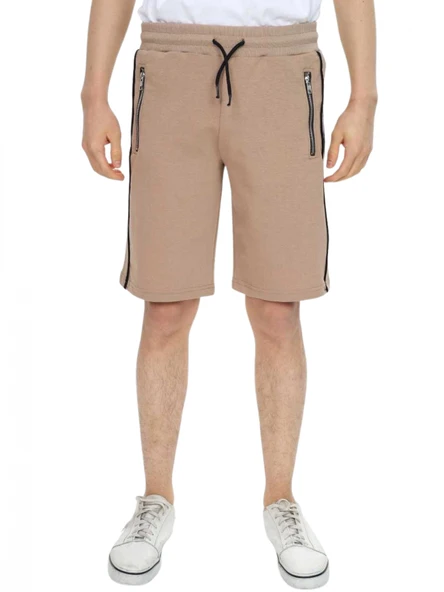 ÇİFT ARABİYELİ CEP FERMUARLI ERKEK ŞORT ürün görseli 1