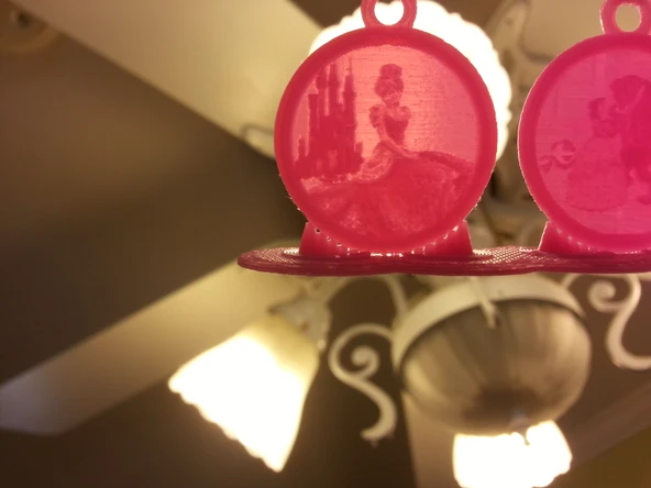 Byr Cinderella Litofan Kolye (Plastik Aparattır!!!) 3D ürün görseli