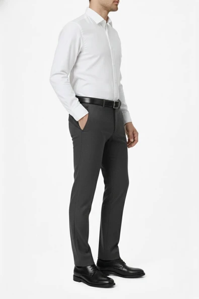 Erkek Regular Fit  Kumaş Pantolon Likra Kumaş BGL-ST05033 - Resim 3