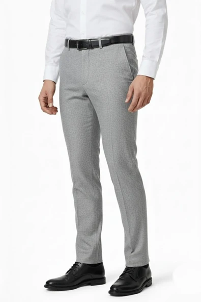 Erkek Regular Fit  Kumaş Pantolon Likra Kumaş BGL-ST05032 - Resim 4