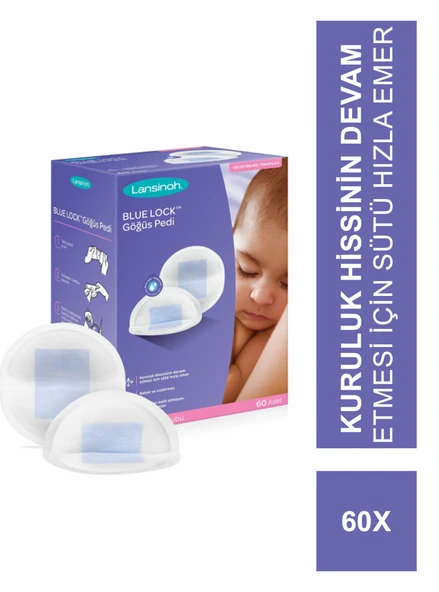 Lansinoh Blue Lock Göğüs Pedi 60 Adet - Resim 2
