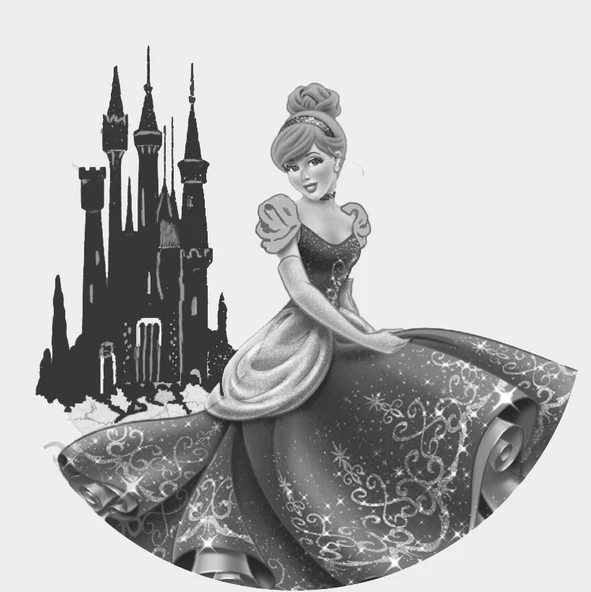 Byr Cinderella Litofan Kolye (Plastik Aparattır!!!) 3D - Resim 4