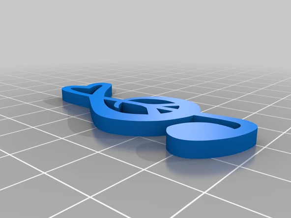 Byr Barış Aşk Müzik Kolye (Plastik Aparattır!!!) 3D - Resim 2