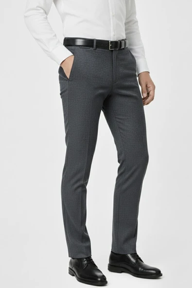 Erkek Regular Fit  Kumaş Pantolon Likra Kumaş BGL-ST05034 - Resim 8