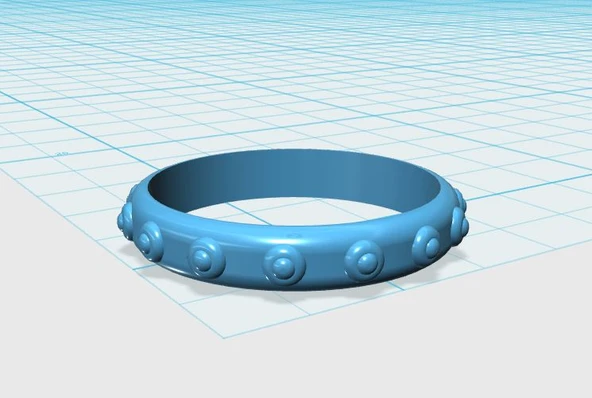 Byr Düğmelerle yüzük (Plastik Aparattır!!!) 3D - Resim 2