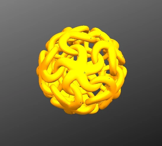 Byr organik 12 bağlantılı denizyıldızı kolye (Plastik Aparattır!!!) 3D ürün görseli 1