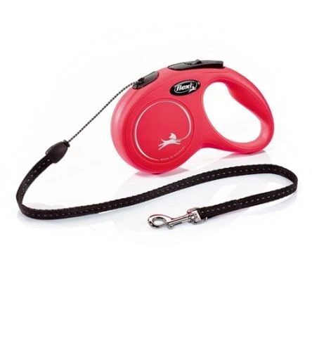 Flexi New Classic Otomatik İp Köpek Gezdirme Kayışı S Beden 5m Kırmızı ürün görseli