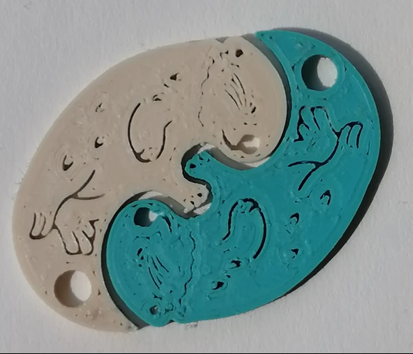 Byr sarılma su samuru - anahtarlık kolye (Plastik Aparattır!!!) 3D ürün görseli 1