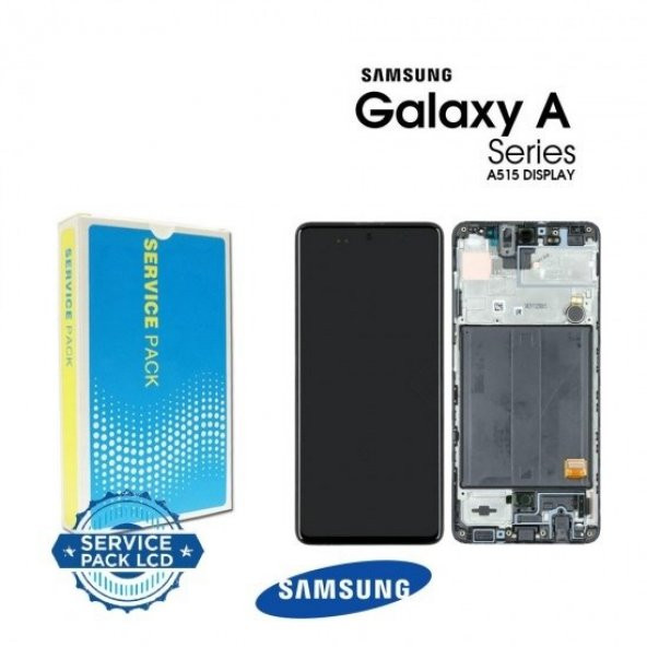 Samsung A515 A51 Lcd Ekran Çıtalı 100 Kvk Servis Orjinal