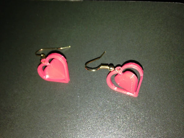 Byr Heart Spinner küpe / kolye (Plastik Aparattır!!!) 3D - Resim 2