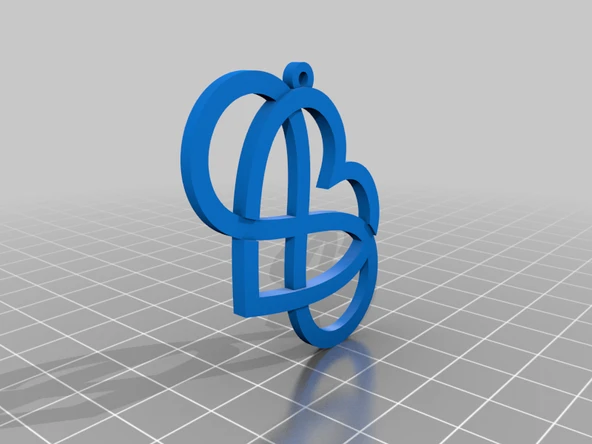 Byr Sonsuz aşk küpe kolye (Plastik Aparattır!!!) 3D - Resim 2