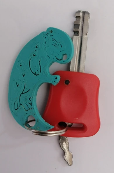 Byr sarılma su samuru - anahtarlık kolye (Plastik Aparattır!!!) 3D - Resim 2