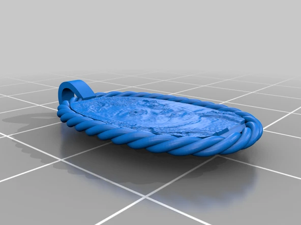 Byr Doku ile oval kolye (Plastik Aparattır!!!) 3D - Resim 2